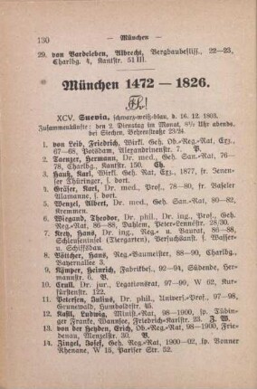 München 1472-1826