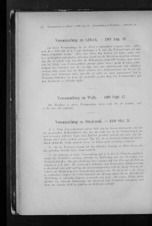 Versammlung zu Stralsund. - 1369 Okt. 21.