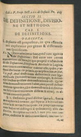 Cap. I. De Definitione.