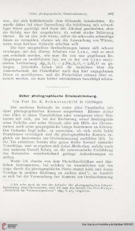 17: Ueber photographische Ortsbestimmung