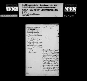 Zehntsachen, OA Welzheim