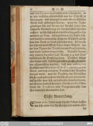 Eilffte Anmerckung.