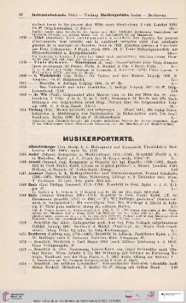 Musikerportraits (Nr. 1445 - 1548)