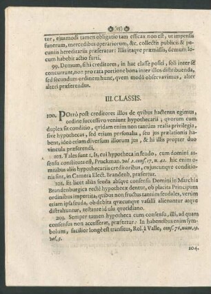 III. Classis.