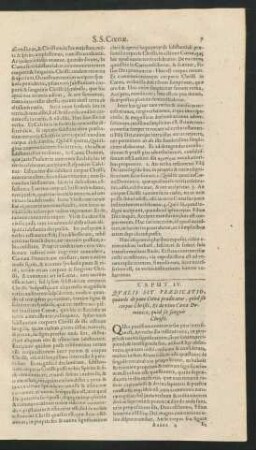 Caput IV. Qualis Sit Praedicatio, quando de pane Coenae praedicatur ...