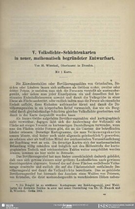 Volksdichte-Schichtenkarten in neuer, mathematisch begründeter Entwurfsart