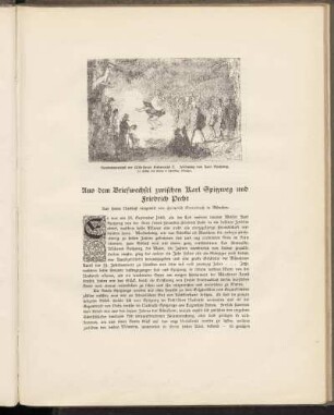 Aus dem Briefwechsel zwischen Karl Spitzweg und Friedrich Pecht - Aus ihrem Nachlaß mitgeteilt