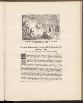 Aus dem Briefwechsel zwischen Karl Spitzweg und Friedrich Pecht - Aus ihrem Nachlaß mitgeteilt