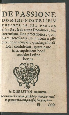 De Passione Domini ... - Dominica XXVII. Trinitatis.