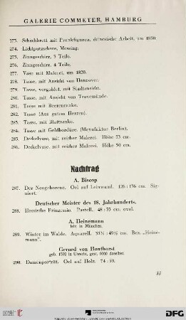Nachtrag (Nr. 287-298)
