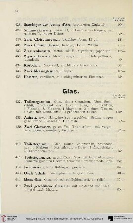 Glas (Nr. 437-464)