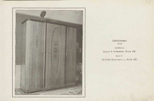 Schlafzimmer. Detail