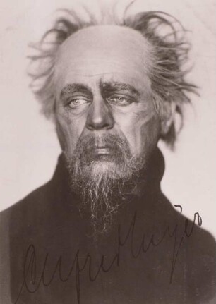 Alfred Meyer im Schauspiel von Henrik Ibsen "Rosmersholm" in der Regie von Karl Zeiß. Dresden, 1914