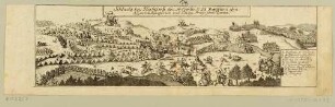 Die Schlacht bei Hochkirch zwischen österreichischen und preußischen Truppen am 14. Oktober 1758 während des Siebenjährigen Krieges mit einer Legende
