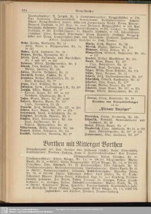 Borthen mit Rittergut Borthen