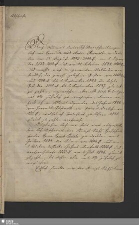 Bevollmächtigungsurkunde, 1853