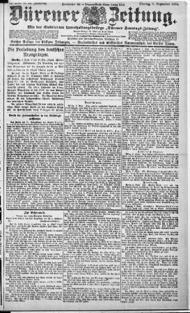 Dürener Zeitung. 1886-1919