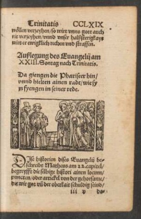 Außlegung des Evangelii am XXIII. Sontag nach Trinitatis.