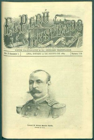 [Retrato de] Coronel D. Arturo Morales Toledo. : Prefecto de Lima.
