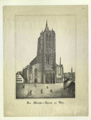 Münster. Westfassade. um 1850.