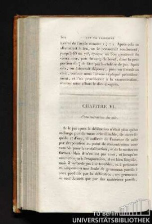 CHAPITRE VI. Concentration du suc.