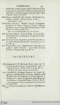 Iscrizioni (Nr. 3089-3160)