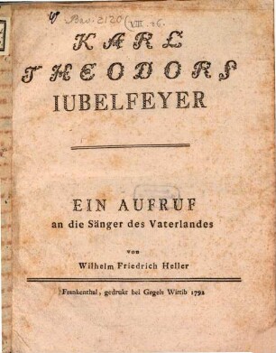 Karl Theodors Jubelfeyer