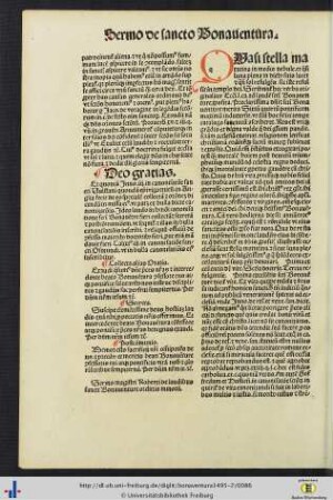Sermo de laudibus Bonaventure ordinis minorum