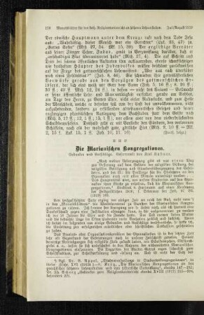 ¬Die¬ Marianischen Kongregationen : Gedanken und Ratschläge