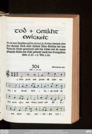 Tod + Gericht Ewigkeit