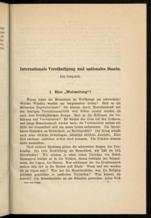65-76, International Verständigung und nationales Dasein