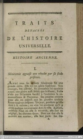 Histoire Ancienne