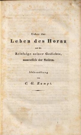 Des Q. Horatius Flaccus Satiren