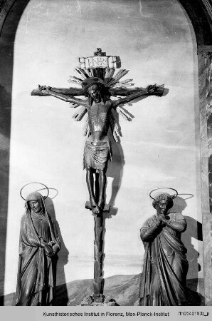 Kruzifix mit trauernder Maria und Johannes : Kruzifix (Crocifisso dei Bianchi)