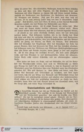 27: Vaterlandsliebe und Weltsprache