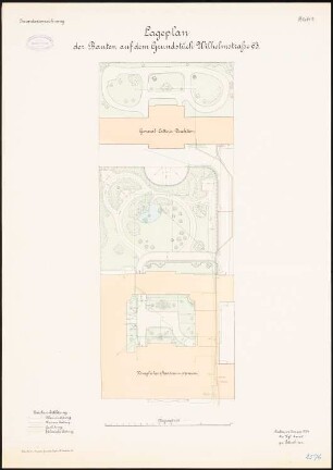 Dienstgebäude für das Preußische Staatsministerium und die General-Ordens-Kommission, Berlin: Lageplan 1:200