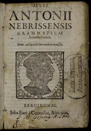 Aelii Antonii Nebrissensis Grammaticae Introductiones