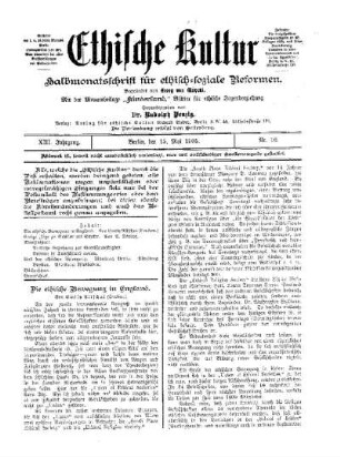 Die ethische Bewegung in England