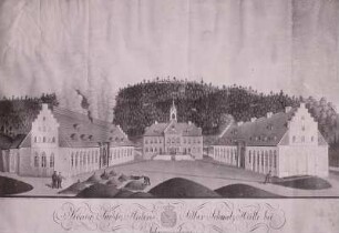 Schwarzenberg, Silberschmelzhütte von König Anton, Gemälde