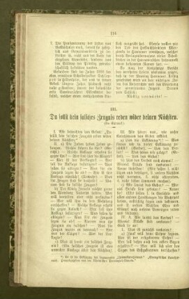 Du sollst kein falsches Zeugnis reden wider deinen Nächsten : (ein Entwurf)