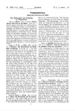 Programmschau : Deutsch-Österreich 1903