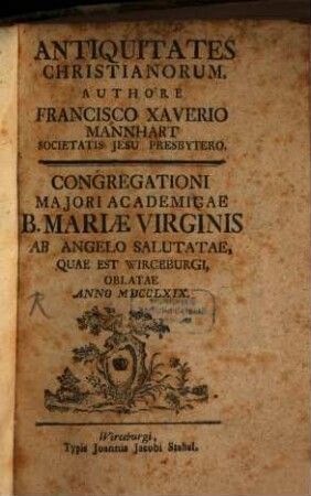 Antiquitates Christianorum