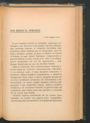 Don Bruno el perverso : A Otto Miguel Cione.