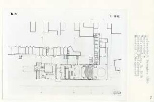 Kammerspiele, Berlin-Schöneberg (Diplomarbeit bei Bernhard Hermkes): Grundriss 1. Obergeschoss