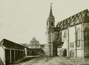 Dresden. Sophienkirche vor dem Umbau