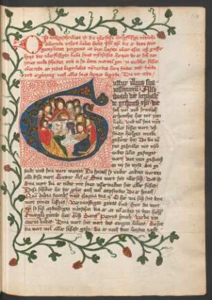 Initiale G: Abendmahl