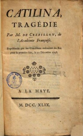 Catilina : tragédie