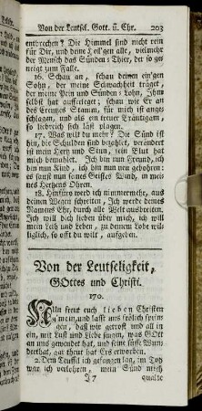 Von der Leutseligkeit, Gottes und Christi.