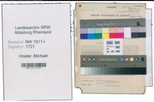 Entnazifizierung Michael Hoster , geb. 26.02.1902 (Postschaffner)
