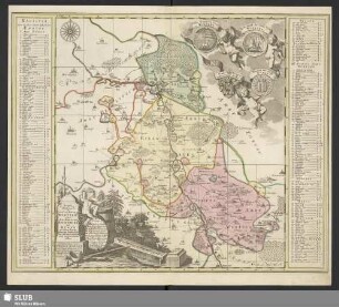 Accurate geographische Delineation des Stiffts Ambts Wurtzen : nebst dem Aembtern Eilenburg und Düben; mit denen darein gehörigen Städten Flecken und Dorffschafften auch angraentzenden Orthen